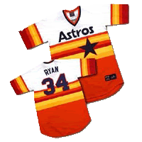 The jerseys says 'Astros', but it's just plain 'Ass'